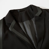 Men's Casual Suit Man Blzer Casual Suit Jacket Men's Loose Lapels Single-Breasted Suit Jacket