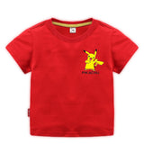 Children Pokemon Pikachu T Shirt Cotton Short-Sleeved T-shirt Casual Sports