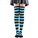 Winter Chunky Cable Thick Knit Thigh High Socks Long Stockings Boot Christmas Stockings Striped Hold-Ups Female Stockings