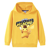 Children Pokemon Pikachu Hoodie Spring and Autumn Boys and Girls Cotton Hooded Sweater