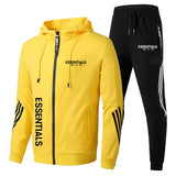Fog Fear of God Essentials Hoodie & Pants 2 Piece Set Hot Stamping Men