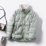 Women Winter Coats Puffer Jacket Down Coat White Duck Down Jacket Women's Winter Medium Thick Short Slim Jacket