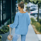 Women 'S Fall Outfits Knitwear Autumn And Winter V-neck Long Sleeve Sweater For Women