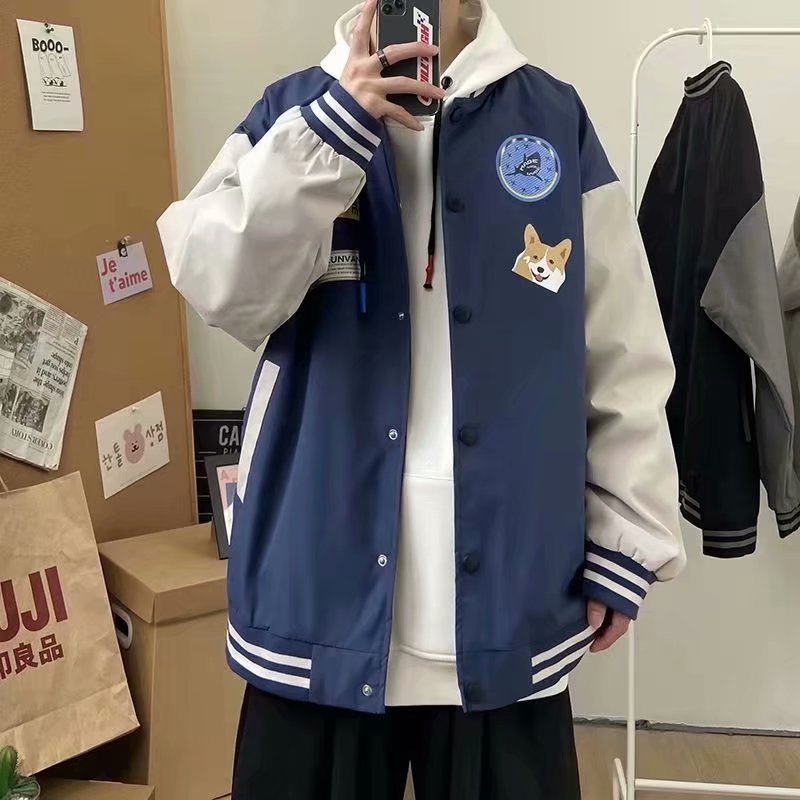 Baggy Jacket Baseball Jacket Men's Autumn and Winter Leisure Jacket