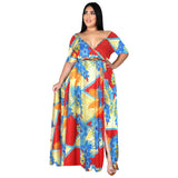 Nina Parker plus Size Dresses Short Sleeve Sexy Beach Dress