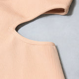 Winter Formal Dresses Knitted Dress Temperament Midriff Outfit Bandage Dress