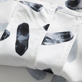 Men's T-Shirt Summer Men's Ink Pattern Printed Shirt Loose
