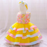 Summer Rompers Children's Cake Birthday Party Dress