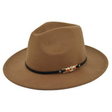 Italian Fedora Hats Vintage Fedora Hat Woolen Top Hat Flat Eaves Cap