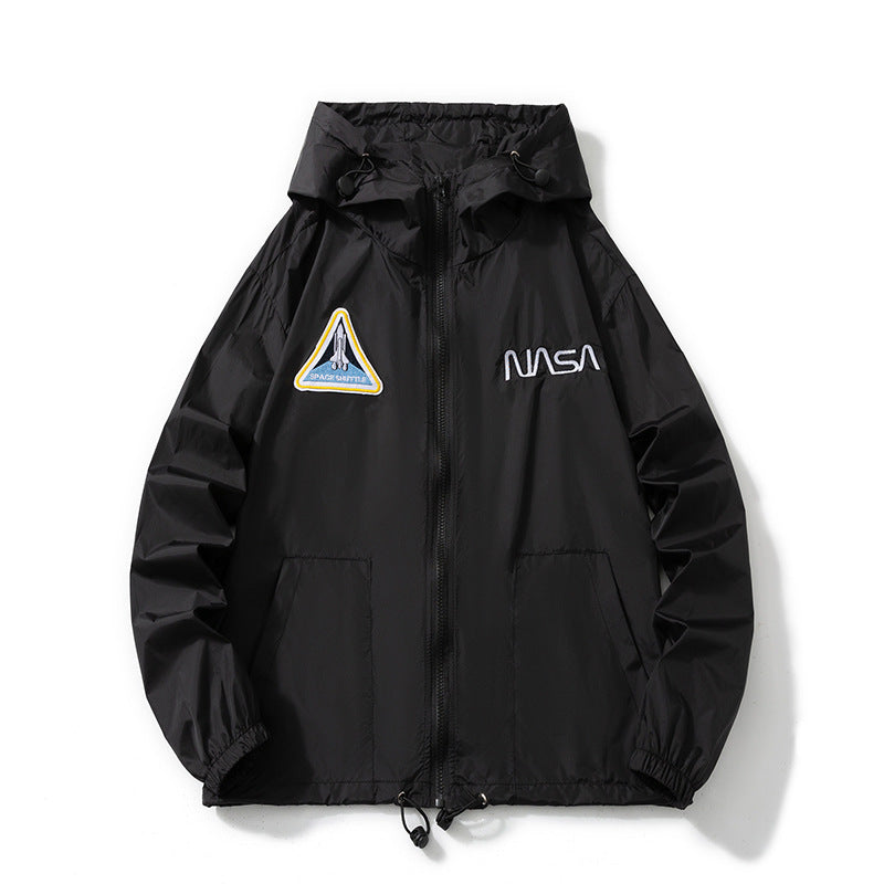 NASA Varsity Jacket Embroidered Coat Men's Jacket Breathable Sun Protection Clothes