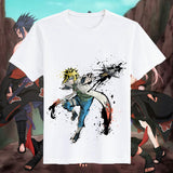 Itachi Uchiha Costume Naruto T-Shirt Naruto Sasuke Uchiha Skunk Kakashi Short Sleeve