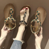 Women Open Toe Sands Flats Summer Fashion Flat Heel Bohemian Sandals