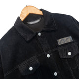 Palm Angels Jacket Angel Letter Corduroy Workwear Jacket Men 'S Jacket