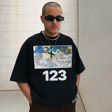 Rrr123 T Shirt Fog with Rrr123 Joint Cross Print