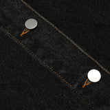 Men Denim Coat Jean Jackets Letter Embroidered Denim Jacket Men's Loose Lapels Jacket Autumn Vintage Denim Jacket