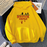 Stranger Things Hoodie Stranger Things Printed Hoodie Fleece Padded Coat Sweatshirt