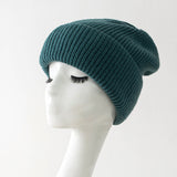 Toboggan Hat Solid Color Woolen Hat Children Autumn Winter Ear Protection Beanie Hat