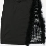 Nina Parker Black Dress Feather Diamond