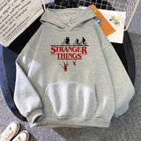 Stranger Things Hoodie Stranger Things Printed Hoodie Fleece Padded Coat Sweatshirt