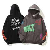 Kanye West KSG Hoodie Autumn and Winter Foam Graffiti Printing Hooded Men and Women