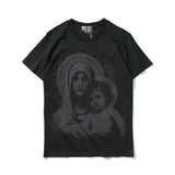GVC T Shirt Metal XINGX Decorative Virgin Pattern Cotton Loose Men