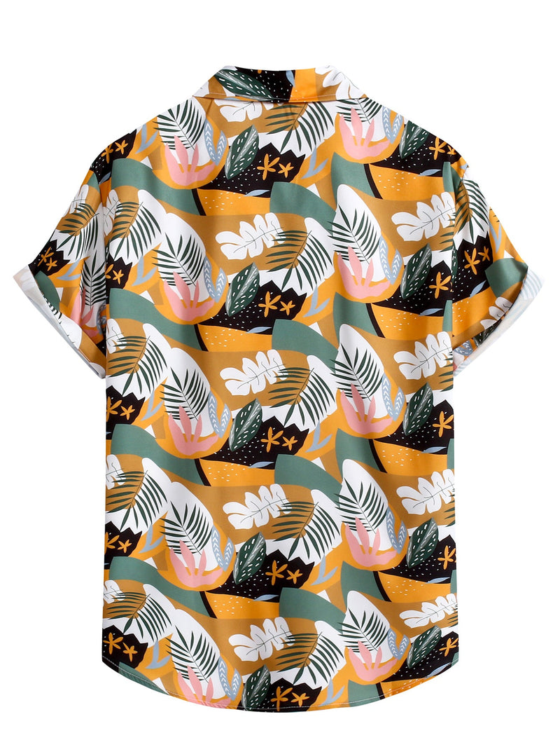 Men Hawaii Shirts Shirt Men's Shirt Summer Short Sleeve