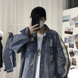 Men Denim Jacket Men's Denim Jacket Men's Autumn and Winter