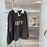 Fear of God Essentials 1977 Rugby Wheat Long-Sleeved Sweater