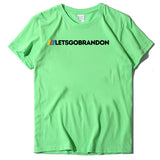 Let's Go Brandon T Shirt Letter Print Short-Sleeve T-shirt Bottoming Shirt