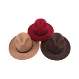 Mens Kentucky Derby Hats Solid Color Hat Retro Fedora Hat Men's and Women's Top Hat
