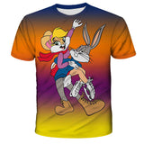 Bugs Bunny Shirt Men'S Short Sleeve Loose Exercise T-Shirt