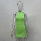 Maddy Euphoria Outfits Summer Sexy Backless Dress Slim Fit Skirt
