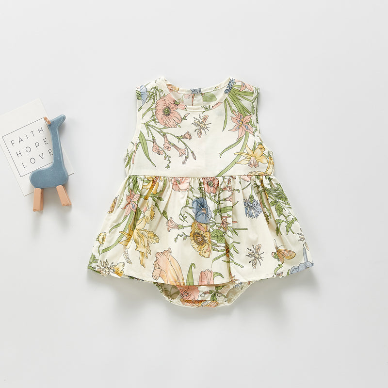 Summer Rompers Dress Princess Jumpsuit Triangle Romper Skirt