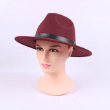 Mens Kentucky Derby Hats Solid Color Hat Retro Fedora Hat Men's and Women's Top Hat