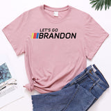 Let's Go Brandon T Shirt Women's Top Short Sleeve T-shirt Women