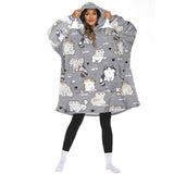 Hoodies Blankets Lazy Cover Blanket Pullover Autumn and Winter Pajamas