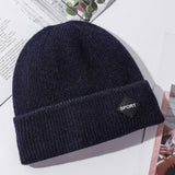 Men Winter Hats Men's Hat Autumn and Winter Solid Color Outdoor Casual Trend