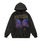 Mens Fall Outfits Portrait Printed Hoodie Hip Hop Loose Men and Women