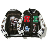 Saint Michael Baseball Jacket Big Talker Same Re Embroidered Baseball Uniform