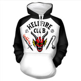 Stranger Things Hellfire Club Coat 3D Sweater Digital Printing Cosplay Peripheral Anime Clothing