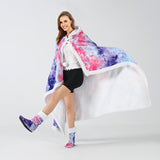 Hoodies Blankets Flannel Thickened Cloak Blanket Sofa Cover Hooded Cloak