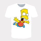 Homer Simpson Shirt Summer Casual Short Sleeve Loose Crew Neck T-shirt