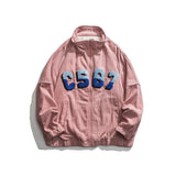 Black Varsity Jacket Autumn Loose Mid-Length Top Zipper Dimensional Patch Pocket Teen Jacket Men