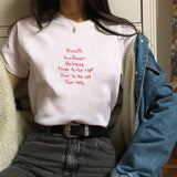 Stranger Things T Shirt Printed Polyester Crew Neck Women's T-shirt
