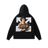 Caravaggio Hoodie Autumn and Winter Oil Painting Printing Men's and Women's Hoodie