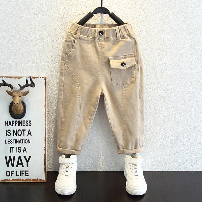 Toddler Boys Pants Children's Cotton Overalls Autumn Clothing