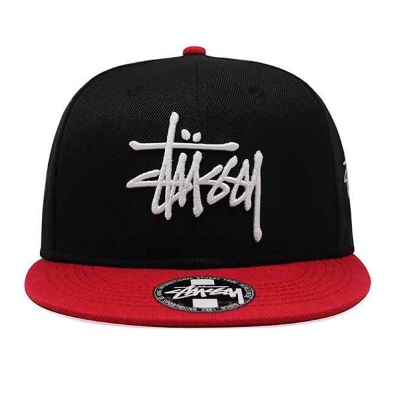 Stussy Cap Sutssy Flat-Brimmed Cap Flat Brim NY Baseball Cap Men Women Solid Color