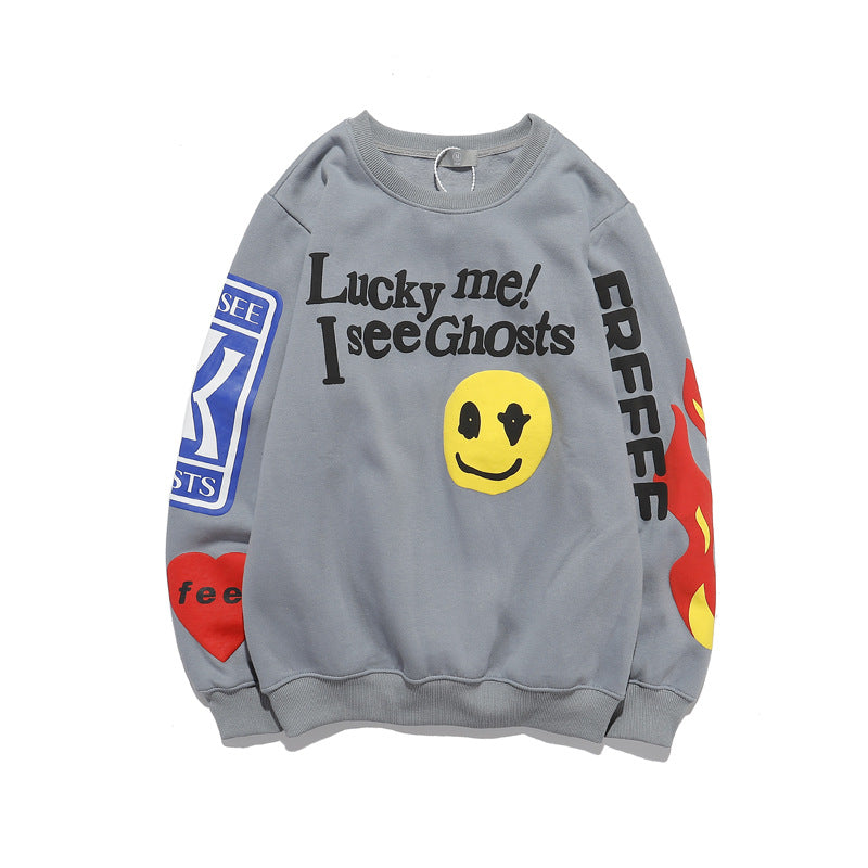 Cpfm Sweatshirt Printed Crew Neck Sweatshirt Men's and Women's round Neck