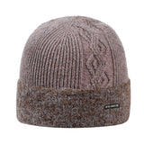 Men Winter Hats Men's Warm Wool Knitted Hat Outdoor Sports Cold Hat