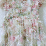 Lady Gaga Dress Vintage Court Style Flounce Stitching Dress